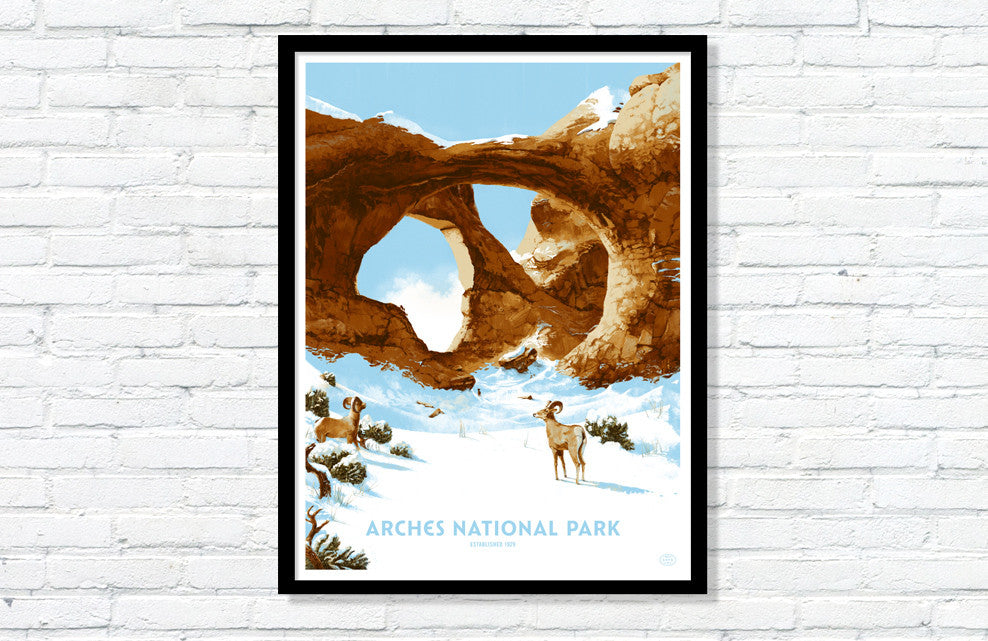 Arches National Park Poster (Large Timed Edition)